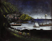 Batumi by Niko Pirosmani — hand-painted botanical oil painting reproduction on canvas