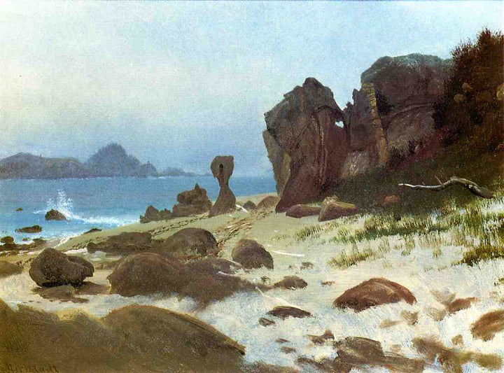 Bay of Monterey by Albert Bierstadt — hand-painted landscape oil painting reproduction on canvas
