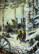 Bayonet Charge. Hurrah-Hurrah by Vasily Vereshchagin — religion oil painting wall art, Realism