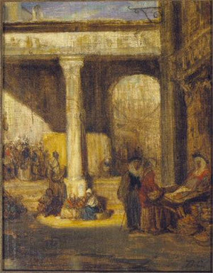 Bazaar in Cairo - Alexandre-Gabriel Decamps