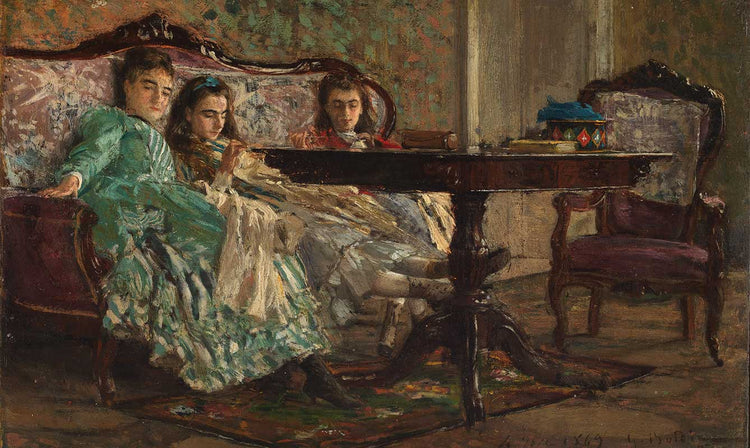 Portrait of the Laskaraki sisters - Giovanni Boldini