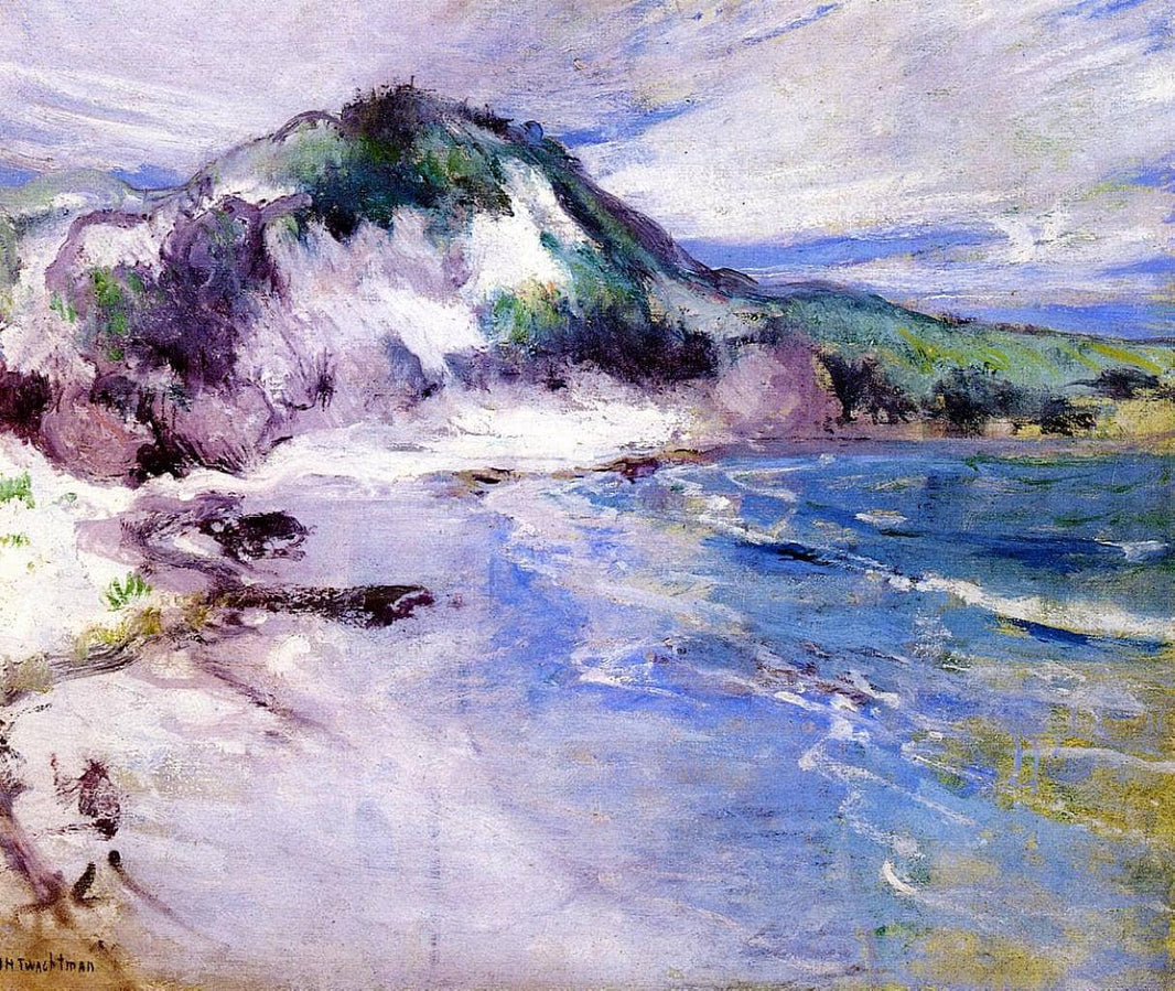 Beach at Squam by John Henry Twachtman — hand-painted landscape oil painting reproduction on canvas