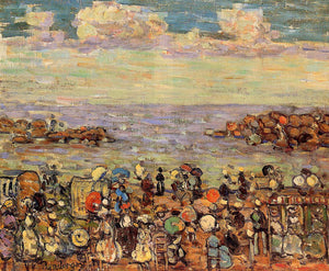 Beach at St. Malo - Maurice Prendergast