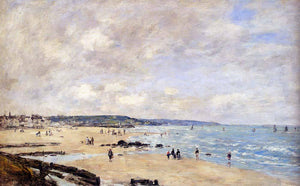 Beach at Trouville - Eugene Boudin