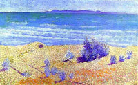 Beach on the Mediterranian by Henri-Edmond Cross — hand-painted botanical oil painting reproduction on canvas