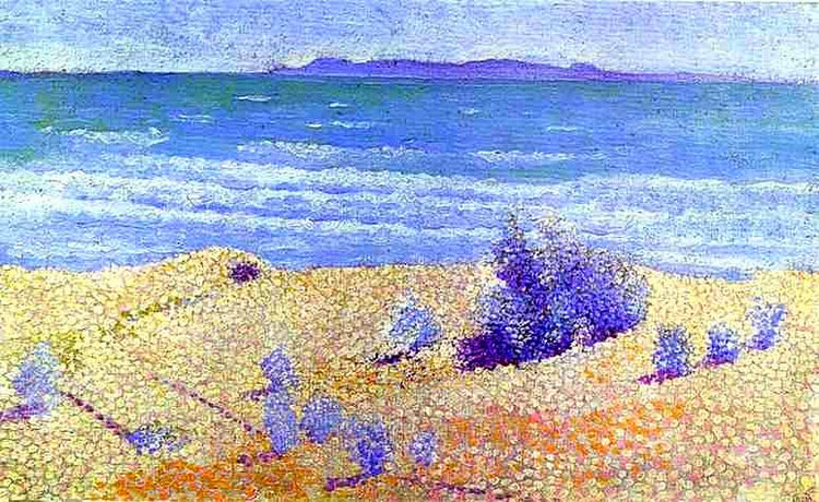 Beach on the Mediterranian - Henri-Edmond Cross