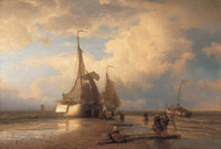 Beach picture with fishermen