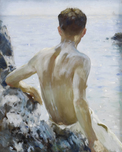 Beach Study by Henry Scott Tuke — oil painting reproduction