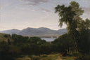 Beacon Hills on the Hudson River, Opposite Newburghâpainted on the Spot by Asher Brown Durand — hand-painted botanical oil painting reproduction on canvas