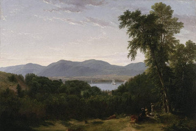 Beacon Hills on the Hudson River, Opposite Newburghâpainted on the Spot in modern living room