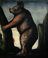 Bear cub by Niko Pirosmani — hand-painted animal oil painting reproduction on canvas