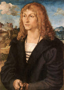 Beardless young man by Lucas Cranach the Elder — male oil painting wall art, Northern Renaissance
