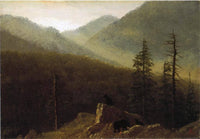 Bears in the Wilderness by Albert Bierstadt — hand-painted animal oil painting reproduction on canvas