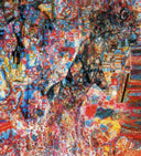 Beast (Wolf Cub) by Pavel Filonov — hand-painted abstract oil painting reproduction on canvas