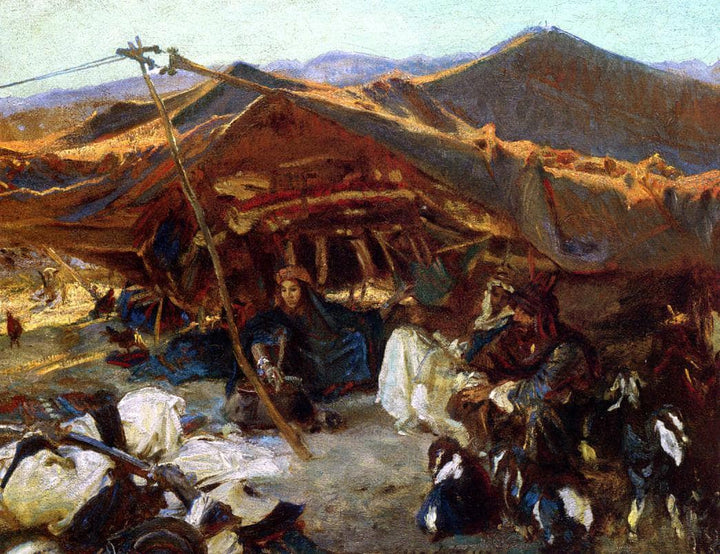 Bedouin Encampment by John Singer Sargent — hand-painted landscape oil painting reproduction on canvas