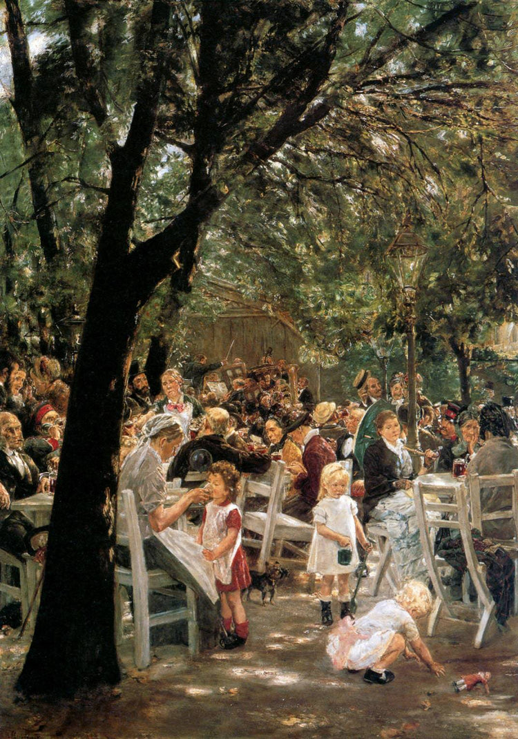 Beer Garden in Munich - Max Liebermann