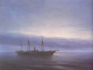 Before battle. Ship. Constantinople - Ivan Aivazovsky