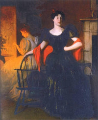 Before the Ball by Frank W. Benson — hand-painted portrait oil painting reproduction on canvas