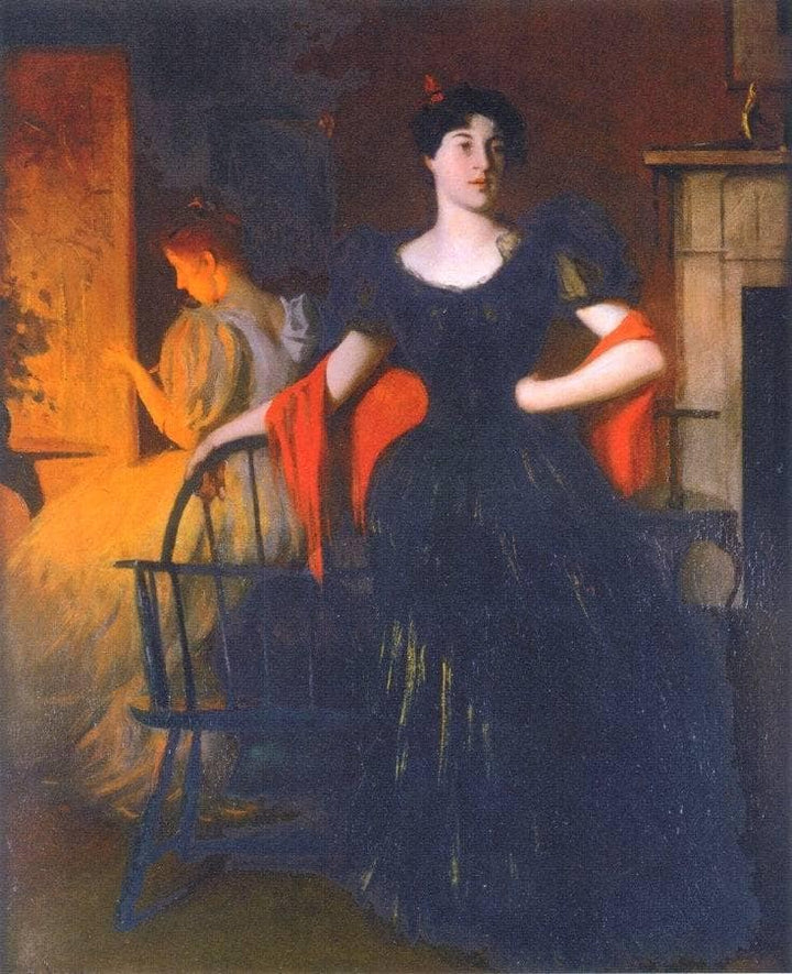 Before the Ball by Frank W. Benson — hand-painted portrait oil painting reproduction on canvas