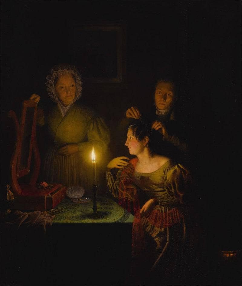 Before the ball by Petrus van Schendel — hand-painted portrait oil painting reproduction on canvas
