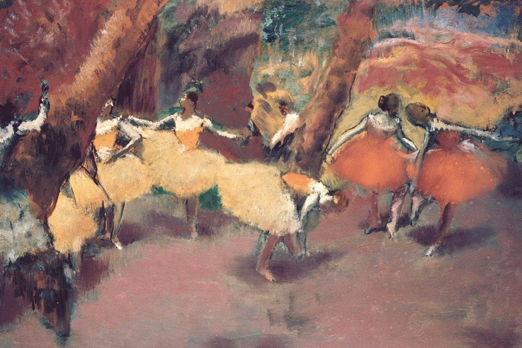 Before the Performance by Edgar Degas — hand-painted landscape oil painting reproduction on canvas