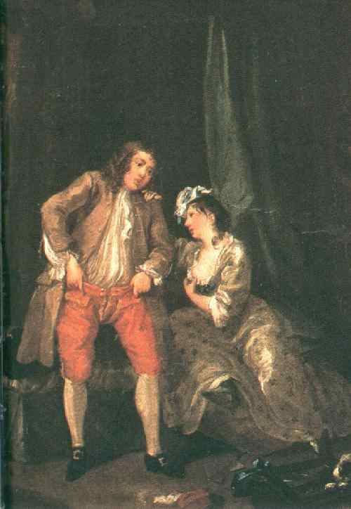 Before the Seduction and After by William Hogarth — hand-painted portrait oil painting reproduction on canvas