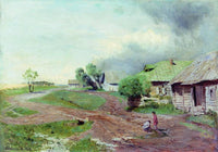 Before the thunderstorm by Isaac Levitan — hand-painted landscape oil painting reproduction on canvas