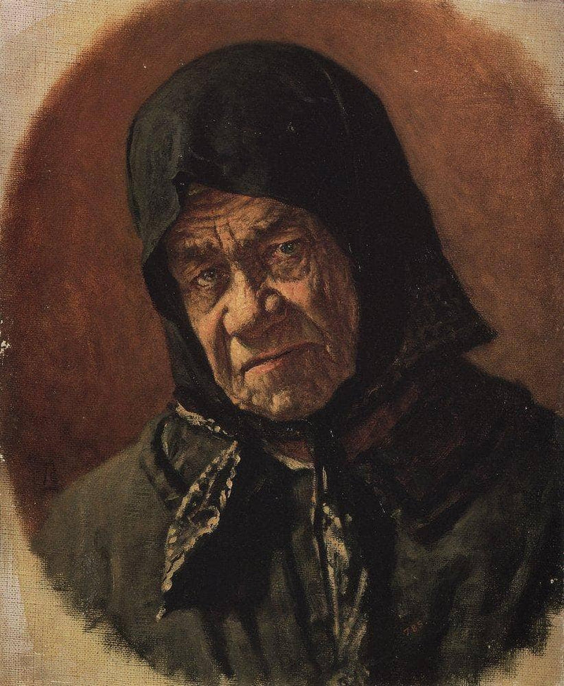 Beggar, Ninety Six Years Old on gallery wrap