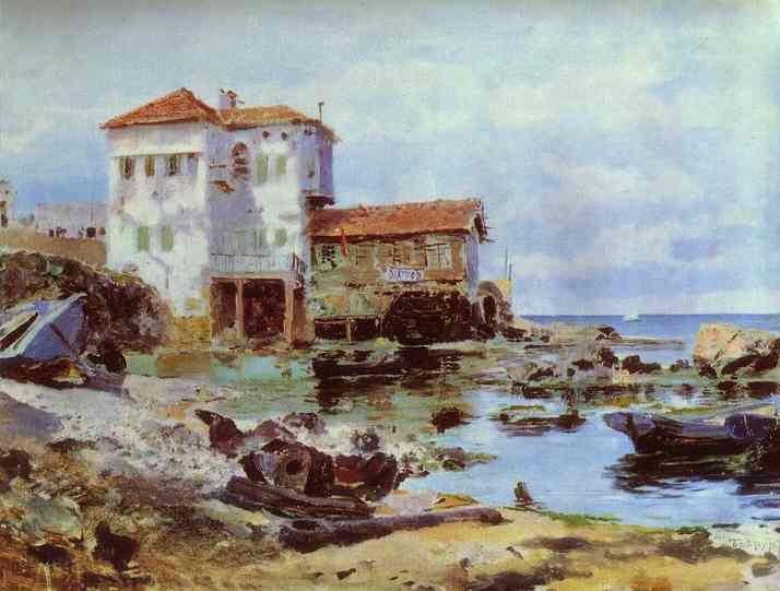 Beirut by Vasily Polenov — hand-painted architectural oil painting reproduction on canvas