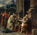 Belisarius Begging for Alms by Jacques-Louis David — hand-painted cultural oil painting reproduction on canvas