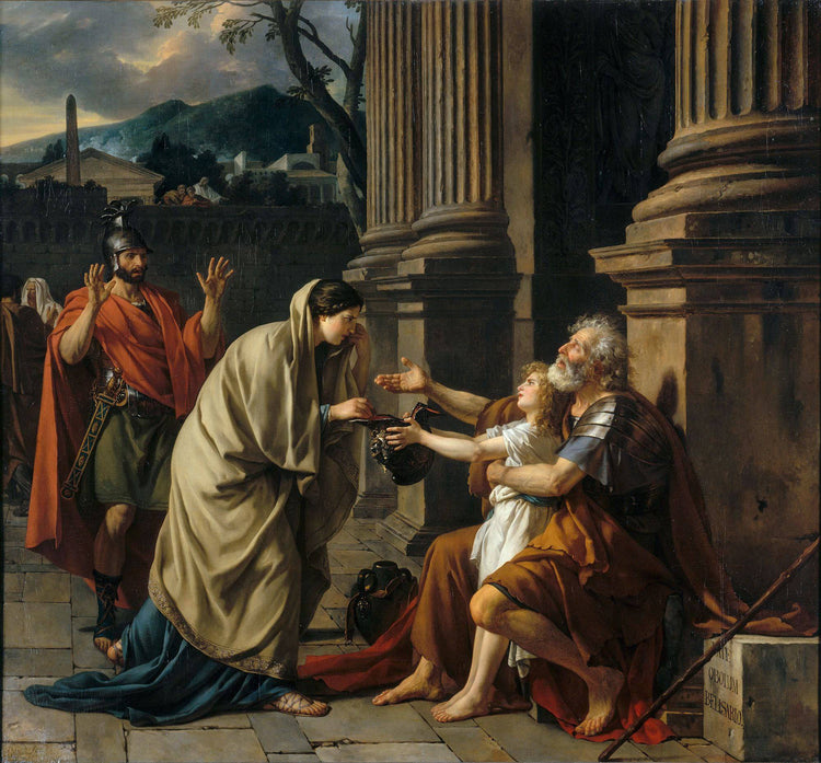 Belisarius Begging for Alms - Jacques-Louis David