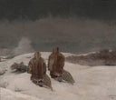 Below Zero by Winslow Homer — hand-painted landscape oil painting reproduction on canvas