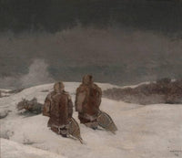 Below Zero by Winslow Homer — hand-painted landscape oil painting reproduction on canvas