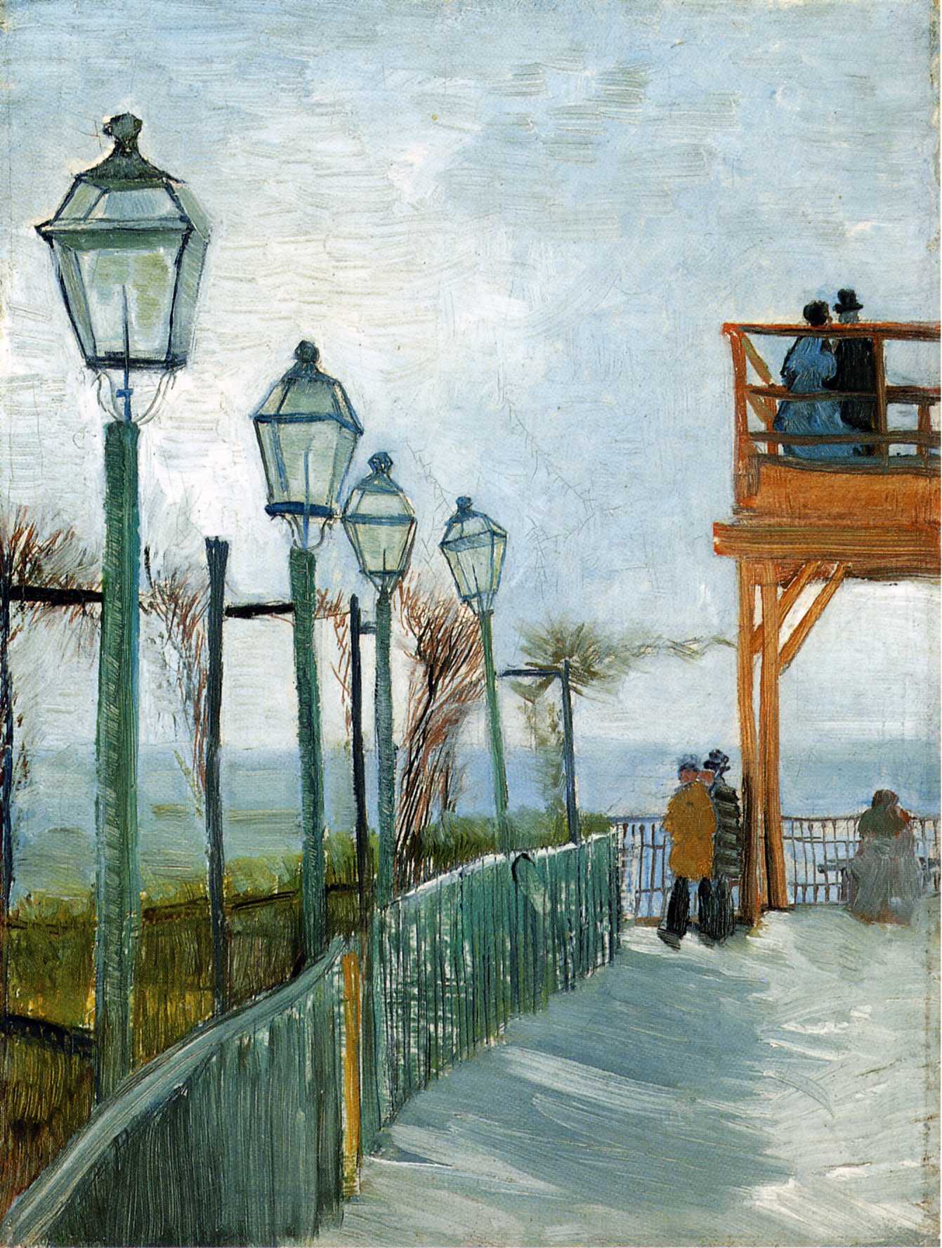 Belvedere Overlooking Montmartre - Vincent van Gogh