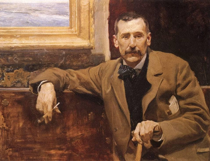 Benito Perez Galdos by Joaquín Sorolla — hand-painted portrait oil painting reproduction on canvas