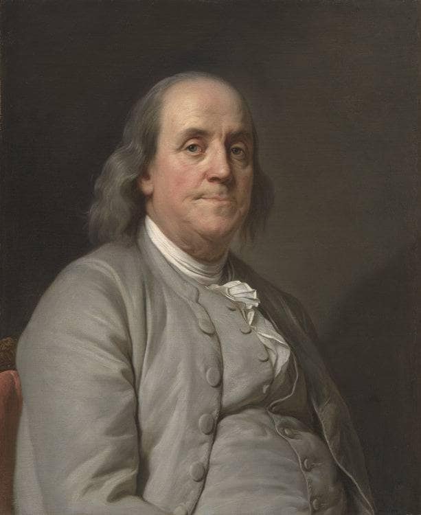 Benjamin Franklin on gallery wrap