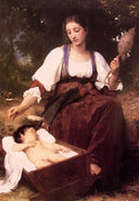 Berceuse by William-Adolphe Bouguereau — hand-painted portrait oil painting reproduction on canvas