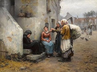 Bereavement by Daniel Ridgway Knight — oil painting reproduction
