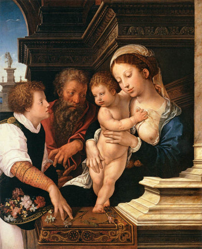 Holy Family in study