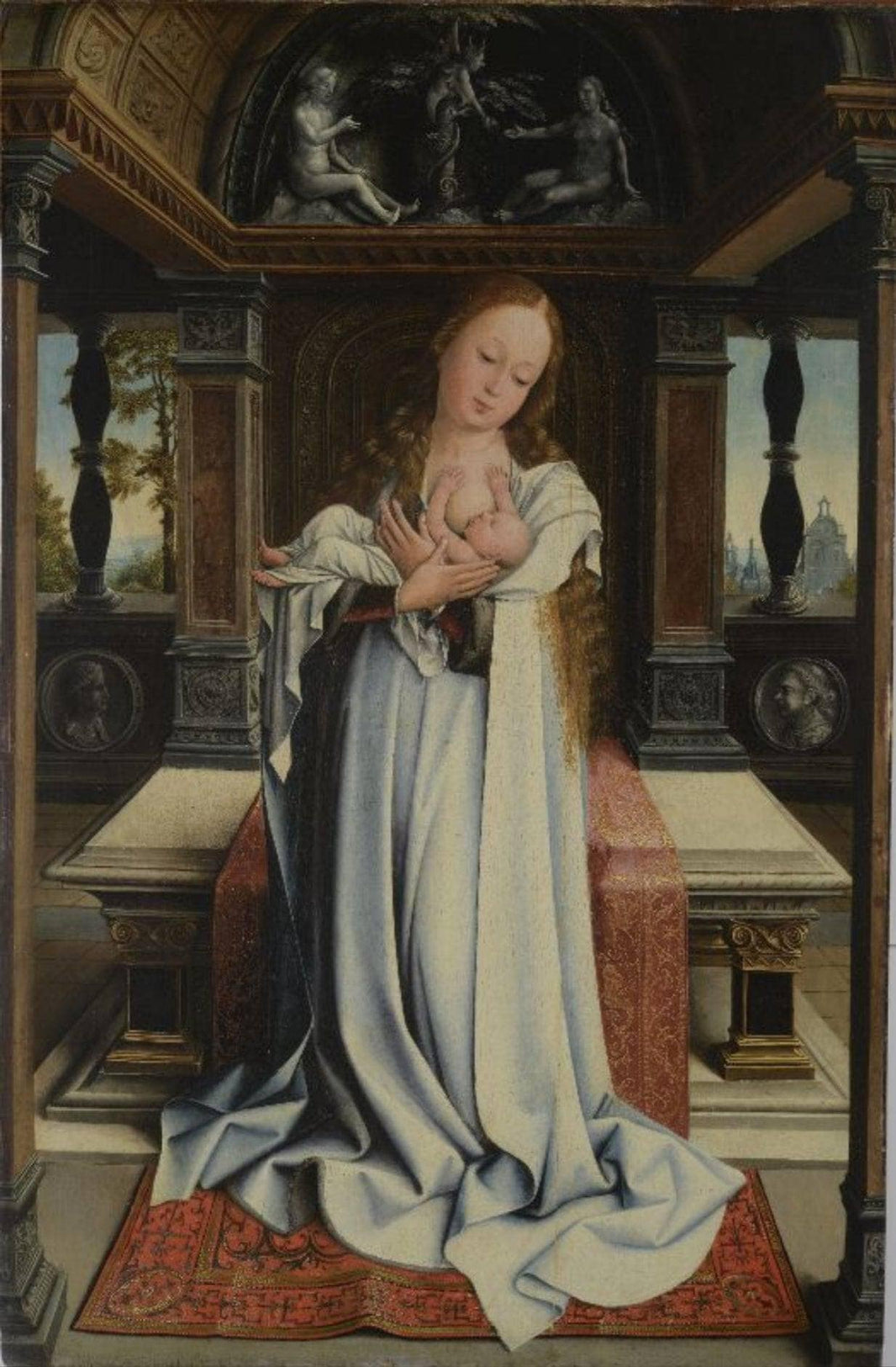 Virgin and Child by Bernard Van Orley — hand-painted portrait oil painting reproduction on canvas