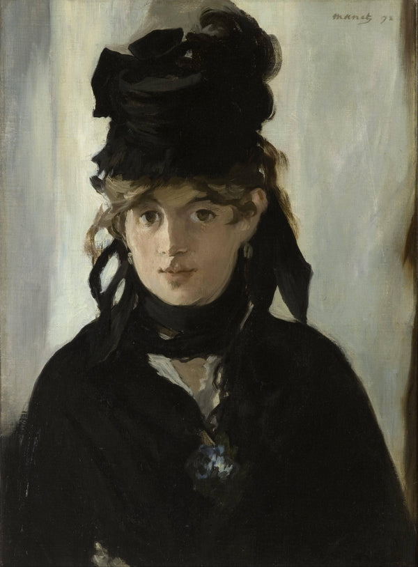 Berthe Morisot with a bouquet of violets