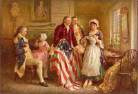 Betsy Ross, 1777 by Jean Leon Gerome Ferris — hand-painted portrait oil painting reproduction on canvas