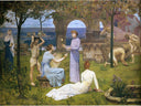 Between Art and Nature (detail) by Pierre Puvis de Chavannes — hand-painted botanical oil painting reproduction on canvas