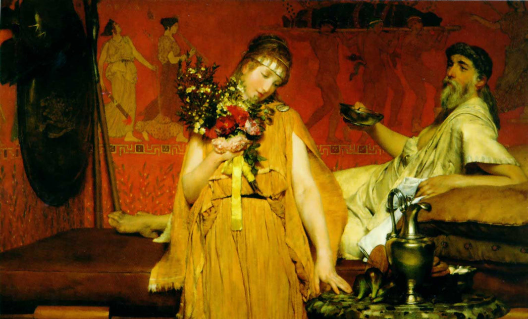 Between Hope and Fear by Sir Lawrence Alma-Tadema — hand-painted portrait oil painting reproduction on canvas