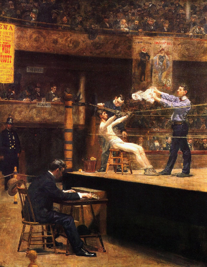 Between Rounds by Thomas Eakins — hand-painted cultural oil painting reproduction on canvas