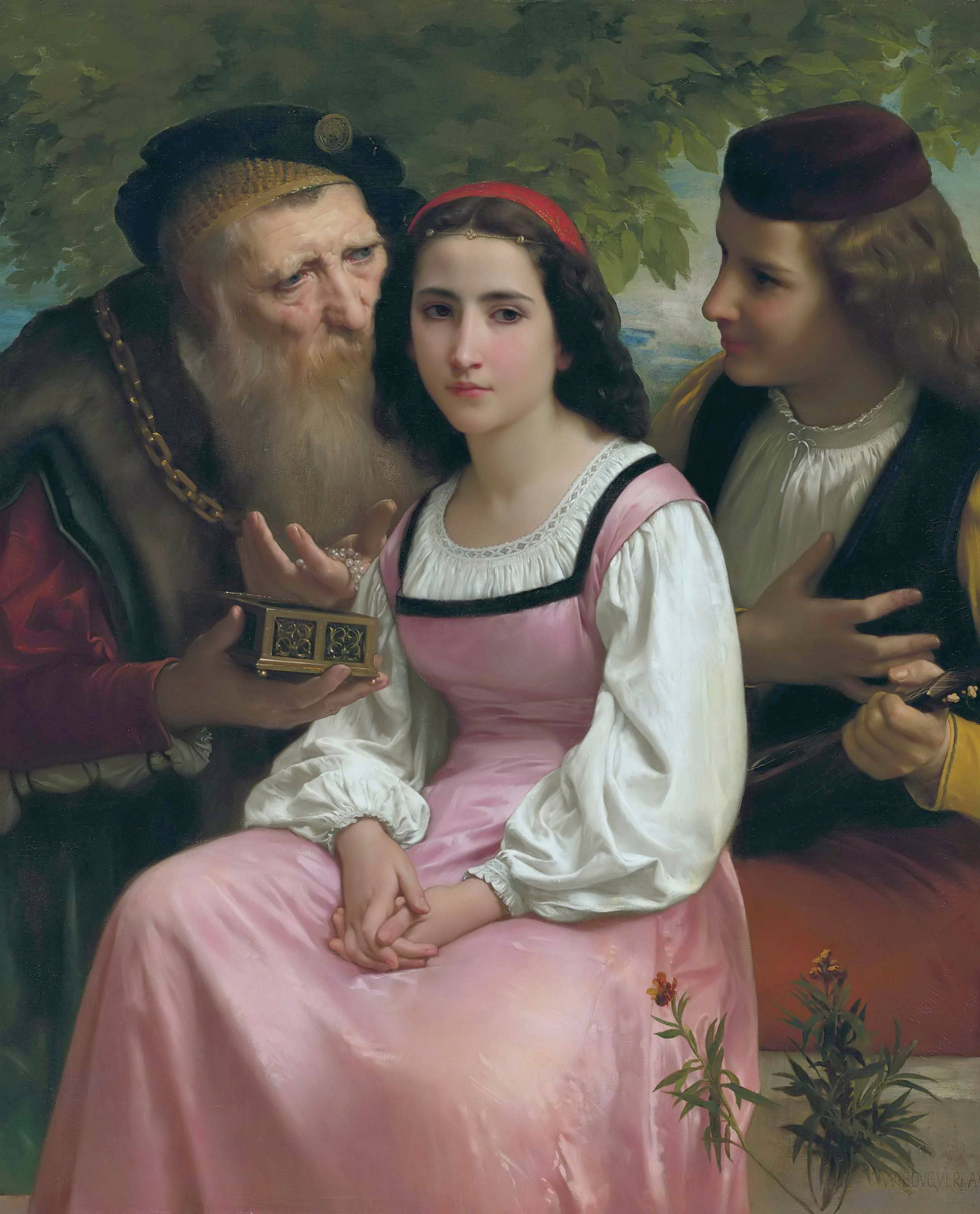 Between wealth and love - William-Adolphe Bouguereau