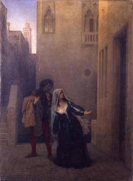 Bianca Capello leaves her father's house - Francesco Hayez