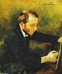 Bildnis Des Malers Gunnar Berndtson by Eero Järnefelt — hand-painted portrait oil painting reproduction on canvas