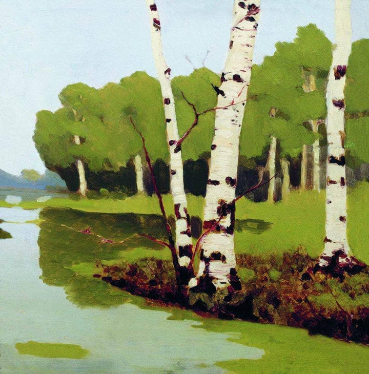 Birches by Arkhyp Kuindzhi — hand-painted botanical oil painting reproduction on canvas