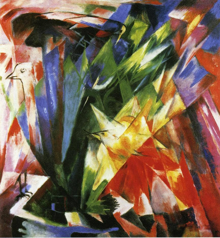 Birds by Franz Marc — hand-painted abstract oil painting reproduction on canvas